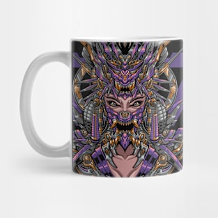 great geisha mecha illustration Mug